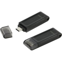 Накопитель USB Type C ,128Гб Kingston DataTraveler 70 DT70/128GB,черный, пластик