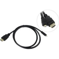 Кабель HDMI-microHDMI,1м,Telecom TCG206-1M,черный,пакет