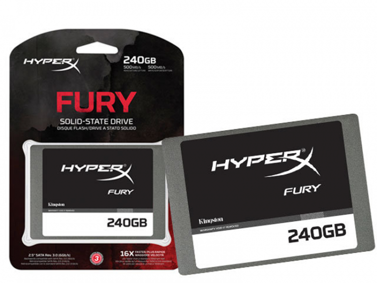 Накопитель SSD 2.5" 240Gb Kingston HyperX Fury SHFS37A/240G 