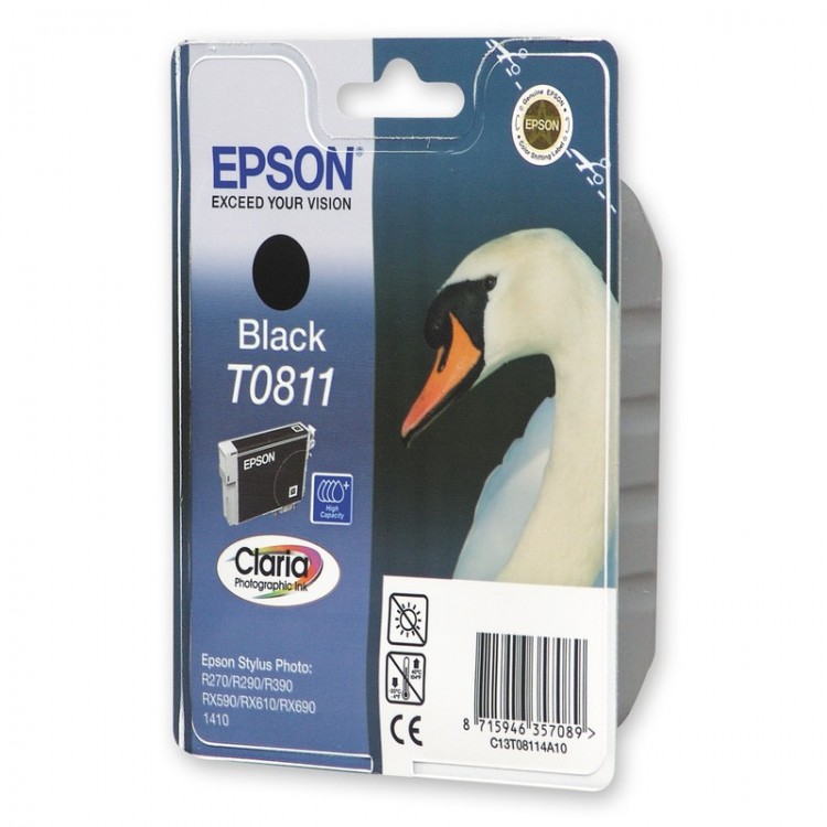 Картридж Epson T0811 черный (black) (Оригинал)  C13T11114A10