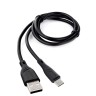 Кабель USB-Type C,1м,Cablexpert CCB-USB2-AMCMO1-1MB,черный,rtl