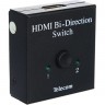 Переключатель/разветвитель HDMI HDMI(F)-2*HDMI(F),Telecom TTS5015,черный,rtl