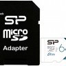 Карта памяти(+адаптер) microSDHC 64Гб/Class 10/UHS-I,Silicon Power Elite(SP064GBSTXBU1V21SP)