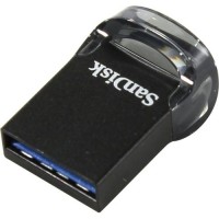 Накопитель USB 3.1, 16Гб SanDisk Ultra Fit SDCZ430-016G-G46,черный, пластик