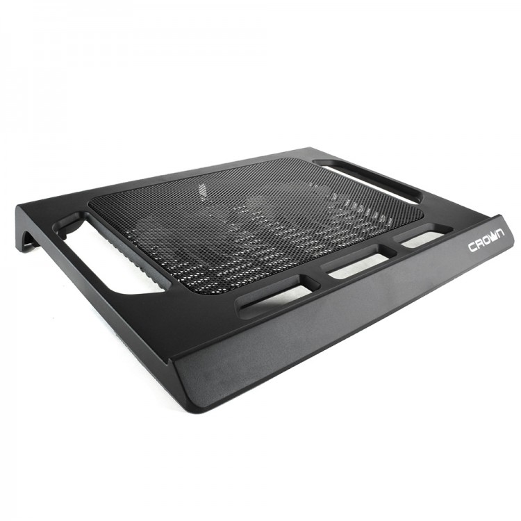 Подставка для ноутбука Crown CMLS-937,15.6'',сталь/пластик, 2 кулера 120 мм, черный
