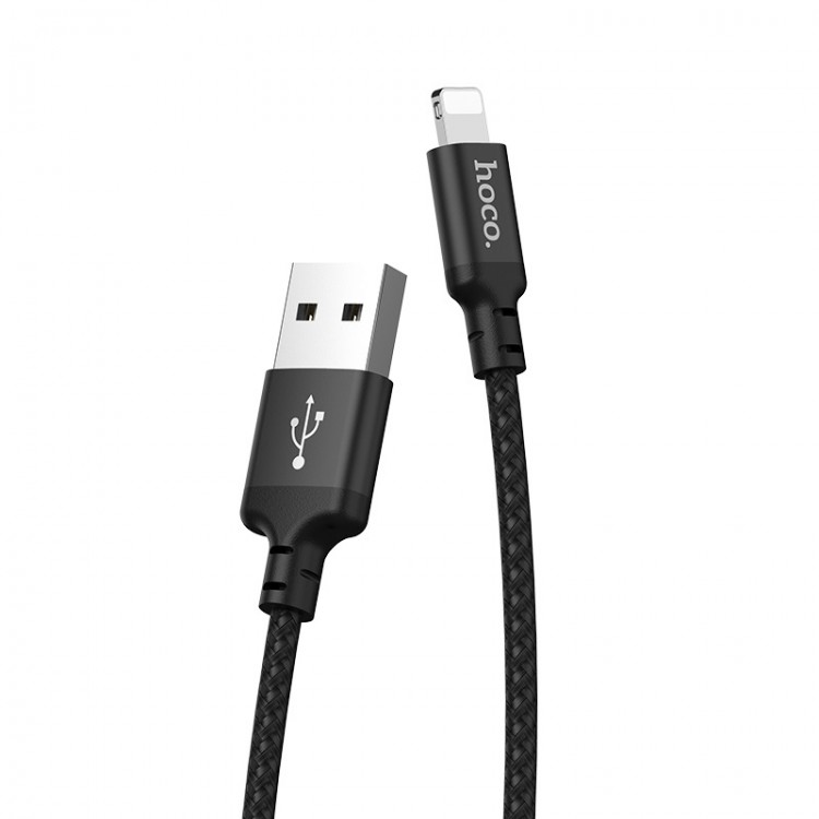 Кабель USB-Lightning(8pin),1м,Hoco X14,черный,rtl