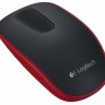Мышь беспроводная Logitech Zone Touch T400, черный/красный, лазерная, 1000dpi, USB, rtl