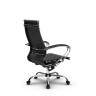 Кресло эргономичное Метта Комплект 10 CH17833, черное, кожа NewLeather/кожа NewLeather