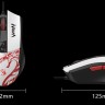 Мышь проводная, с подсветкой A4Tech Bloody L65 Max Naraka, белая, оптическая, 12000dpi, USB, rtl