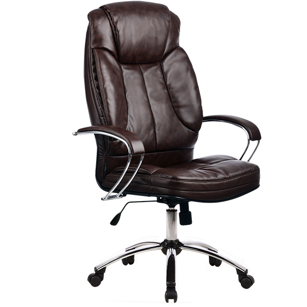 Кресло руководителя Метта LK-12 Ch723, коричневый, экокожа/экокожа