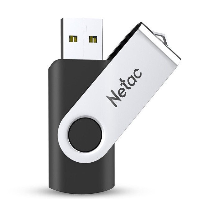 Накопитель USB 2.0 ,16Гб Netac U505,черный/серебристый, металл/пластик