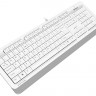 Клавиатура A4Tech FK10,проводная(USB),влагозащита,мультимедийная,белая/серая,rtl