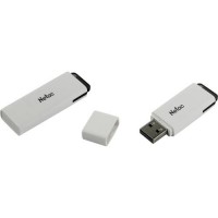 Накопитель USB 2.0, 16Гб Netac U185 NT03U185N-016G-20WH,белый, пластик