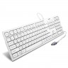Клавиатура Sven KB-S300,проводная(USB),влагозащита,белая,rtl
