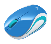 Мышь беспроводная Logitech Wireless Ultra Portable M187, синяя, оптическая, 1000dpi, USB(для приёмни