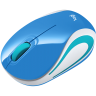 Мышь беспроводная Logitech Wireless Ultra Portable M187, синяя, оптическая, 1000dpi, USB(для приёмни