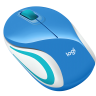 Мышь беспроводная Logitech Wireless Ultra Portable M187, синяя, оптическая, 1000dpi, USB(для приёмни