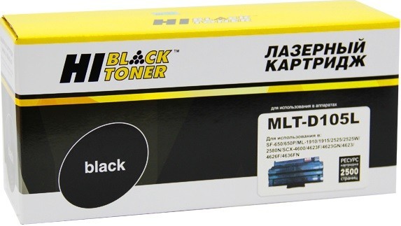 Картридж для Samsung,MLT-D105L,Hi-Black,черный (black),2.5K,ML-1910/1915/2525/2580N SCX-4600/4623F SF-650