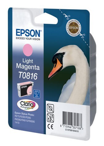 Картридж Epson T0816 светлый маджента (light magenta) (Оригинал)  C13T11164A10