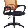Кресло офисное Бюрократ CH-695NLT/OR/TW-11, черное/оранжевое, ткань/сетка