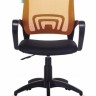 Кресло офисное Бюрократ CH-695NLT/OR/TW-11, черное/оранжевое, ткань/сетка
