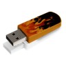 Накопитель USB 2.0 ,8Гб Verbatim Mini Elements Edition Огонь,рисунок, пластик