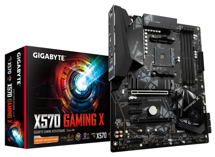 М/плата Gigabyte  X570 Gaming rev. 1.1,AM4, 4хDDR4(4733 МГц, 128Гб)SATA*6+2*M.2(M key), IDE*нет,2*PCI-E 4.0x16 3*PCI-E 4.0x1,ATX,rtl