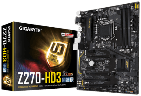 Материнская плата Gigabyte Ultra Durable GA-Z270-HD3 LGA1151 DDR4 ATX