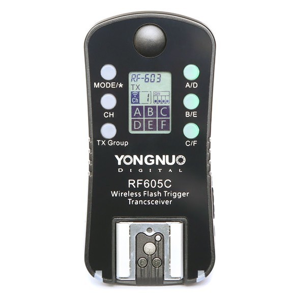 Радиосинхронизатор Yongnuo RF605C,для Canon, радиус 9м., 15 каналов,rtl