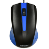 Мышь проводная Acer OMW011, черная/синяя, оптическая, 1200dpi, USB, блистер