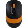Мышь беспроводная A4Tech Fstyler FG10/10S, черная/оранжевая, оптическая, 2000dpi, USB(для приёмника)
