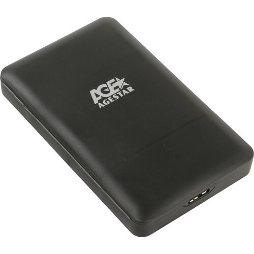 Внешний бокс AgeStar 3UBCP3, 2.5", USB 3.0, пластик, черный, блистер