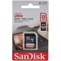 Карта памяти SDHC 32Гб/Class 10/UHS-I,SanDisk Ultra(SDSDUNR-032G-GN3IN)