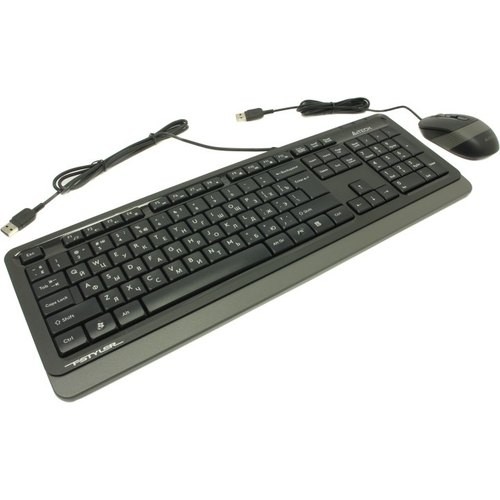 Комплект клавиатура+мышь A4Tech F1010 черно-серые,USB,rtl