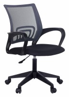Кресло офисное Бюрократ CH-695NLT/Z4/TW-11, черное/серое, ткань/сетка