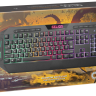 Клавиатура игровая с подсветкой Defender Gelios GK-174DL,проводная(USB),влагозащита,мультимедийная,ч