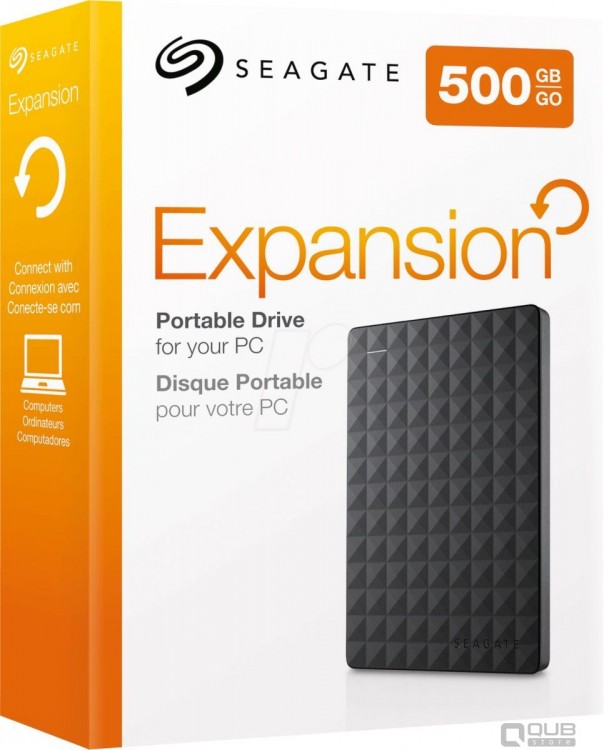 Накопитель внешний HDD 2.5" 500Гб Seagate Expansion STEA500400 8Мб 5400 об/мин,черный,rtl