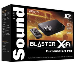Звуковая карта Creative Sound Blaster X-Fi SB1095 5.1 USB внутренняя с доп.блоком Коробочная RTL 70SB109500002