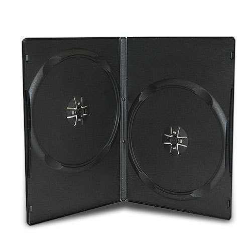 Коробка для дисков DVD-Box черная на 2 диска