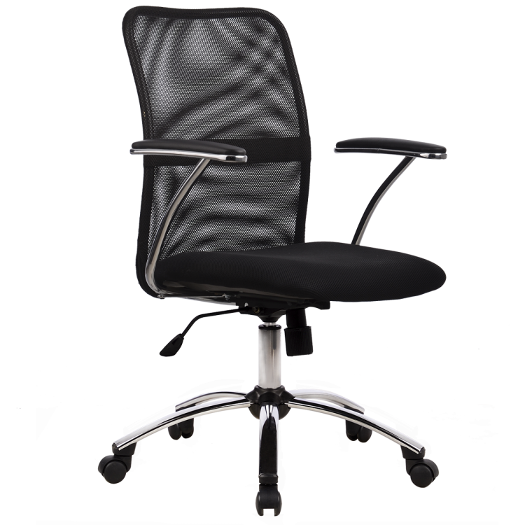 Кресло офисное Метта FK-8 Ch20, черный, ткань/сетка