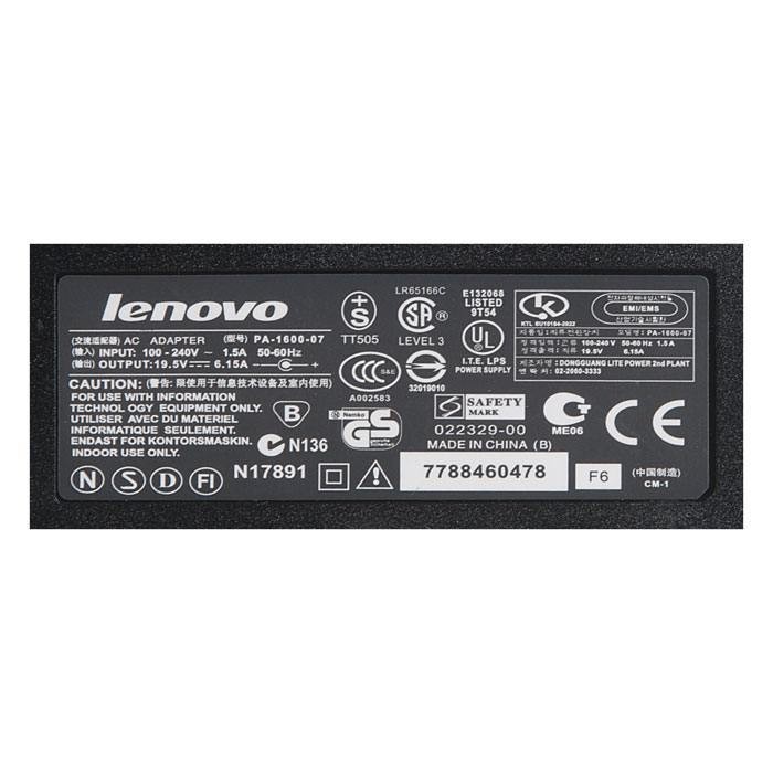 БП для ноутбука Lenovo 40W 20В 2А (5.5 х 2.5) Lenovo PA-1600-07, rtl(коробка), черный