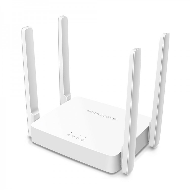 Маршрутизатор Wi-Fi Mercusys AC10 AC1200, 2*100 Мбит/сек, внешний, белый, rtl