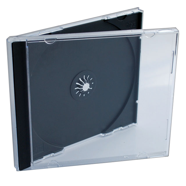 Коробка для дисков CD-BOX, Jewel чёрный трей на 1 диск