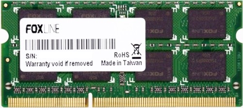 Модуль памяти 4Гб Foxline FL1600D3S11SL-4GH DDR3L SODIMM 1600 МГц 12800 Мб/с