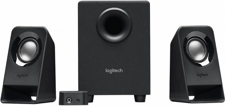 Колонки Logitech Z213, 2.1, 7 Вт(4Вт + 2*1.5Вт),черные,rtl