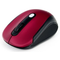 Мышь беспроводная Gembird MUSW-420, черная/красная, оптическая, 1600dpi, USB, блистер