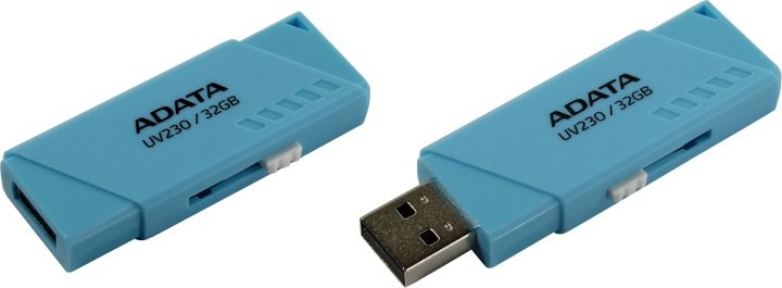 Накопитель USB 2.0 32Гб Adata UV230,голубой
