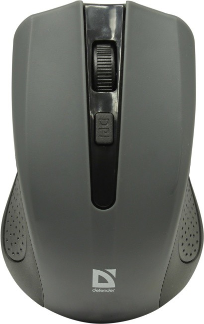 Мышь беспроводная Defender Accura MM-935, серая, оптическая, 1600dpi, USB(для приёмника), блистер