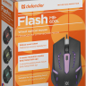 Мышь игровая, с подсветкой Defender Flash MB-600L, черная, оптическая, 1200dpi, USB, rtl