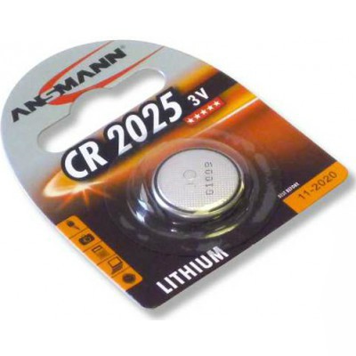 Литиевая батарейка CR2025 Ansmann  3В, 1 шт, блистер, 5020142